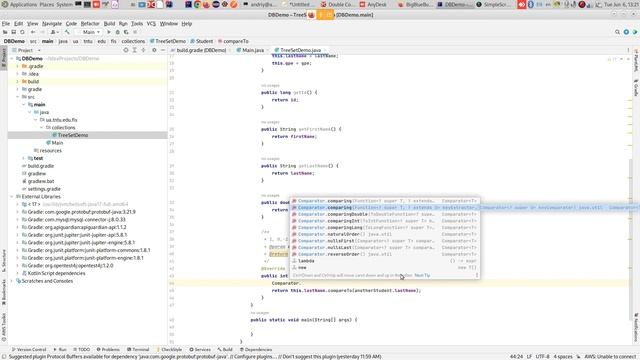 Основи використання TreeSet та Comaparable смотреть онлайн