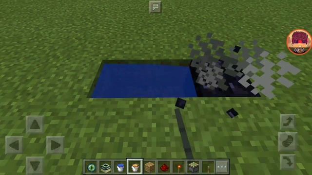 как сделать обсидиан из лавы и воды? смотреть онлайн