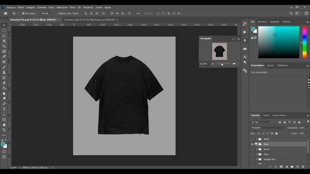 Oversized T-Shirt Mockup | Adobe Photoshop 2023 смотреть онлайн