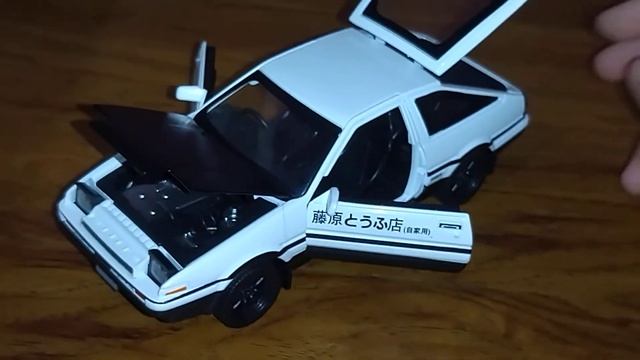 Unboxing A TY Models Diecast Model Car Initial D Takumi's AE86 Trueno Model Car Lights And Sounds смотреть онлайн