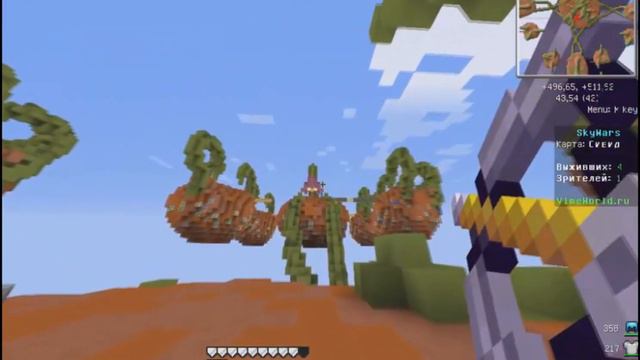 ШОК!96.5% НЕ СМОГЛИ БЫ! SKY WARS ВЕСЁЛАЯ СЕРИЯ(ПОД МУЗЫКУ) смотреть онлайн