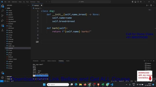 Python is an object-oriented programming (OOP)- Class or Object смотреть онлайн