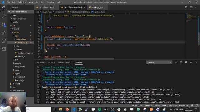 Creating the backend for most-used-emojis - No sound смотреть онлайн