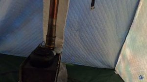 Походная баня из палатки.