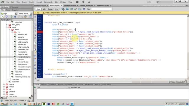 how to make CMS in codeigniter( tutorial_41) Delete Products смотреть онлайн