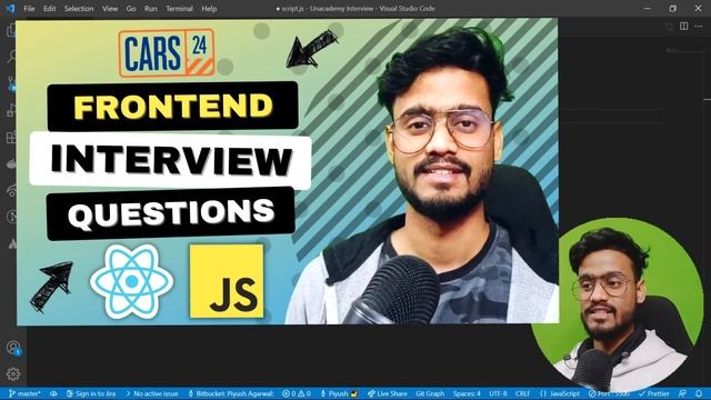 Frontend Interview Experience (Unacademy) - Javascript and React JS Interview Questions смотреть онлайн