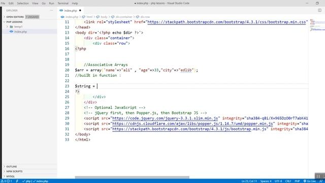 Php11 Associative Arrays , Implode , Explode смотреть онлайн