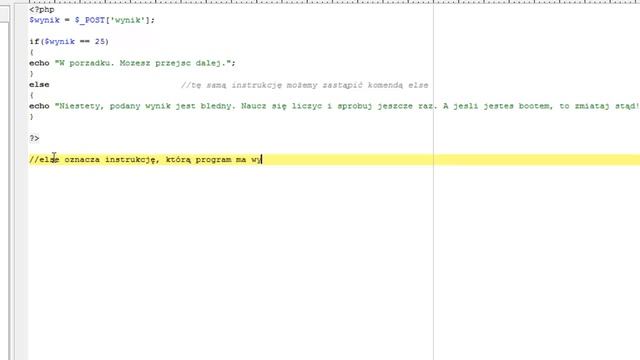 Kurs PHP #7 Instrukcja if...else смотреть онлайн