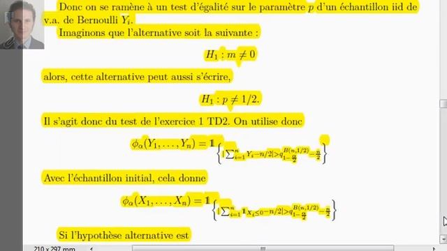 G Turinici cours stat non paramétriques test signe смотреть онлайн