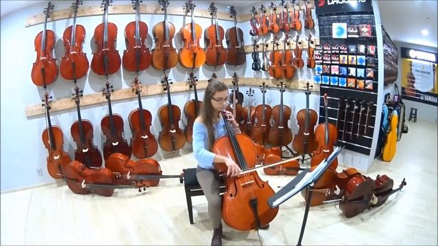 Wiolonczela rozmiar 4/4 model No.100 M-tunes - manufaktura lutnicza смотреть онлайн