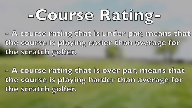 What Does Course Rating And Slope Mean? смотреть онлайн