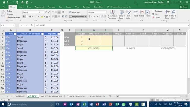 COUNTIFS смотреть онлайн
