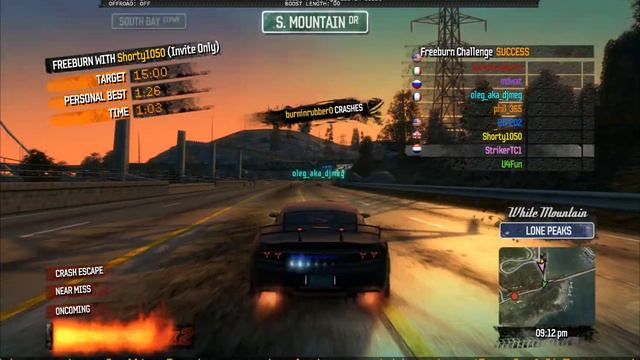 Burnout Paradise Timed Challenges смотреть онлайн