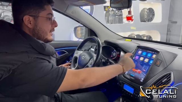 HYUNDAİ İX35 TESLA MULTİMEDİA TEYP-İÇ AMBİYANS UYGULADIK!CELALİ TUNİNG