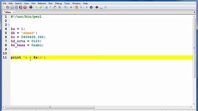 perl tutorial NO 4 more variables смотреть онлайн