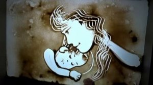 песочная анимация мама