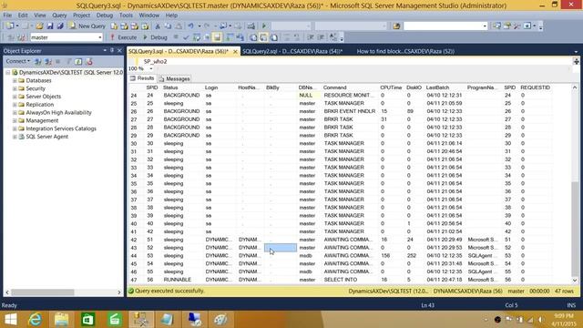 SQL Server DBA Tutorial 141-How to Find Blocking and Deadlock in SQL Server смотреть онлайн