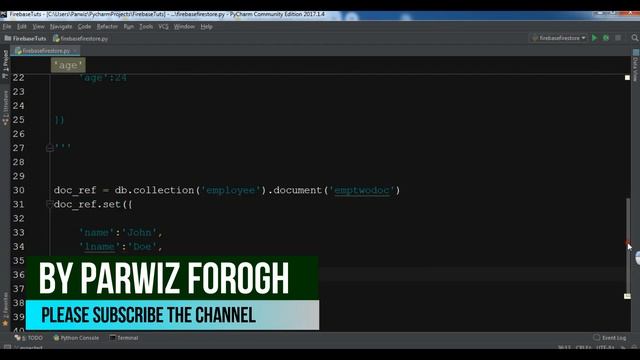 Python Firebase Cloud Firestore Example смотреть онлайн