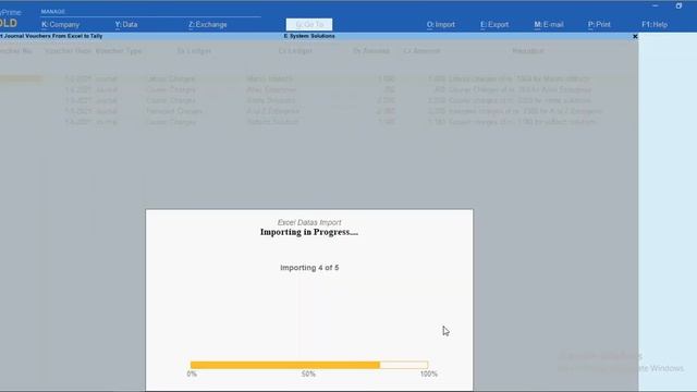 Tally Add On : Import Journal Voucher From Excel to Tally in TallyPrime software. смотреть онлайн