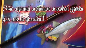 Это лучший монтаж маховой удочки для ловли УКЛЕЙКИ!