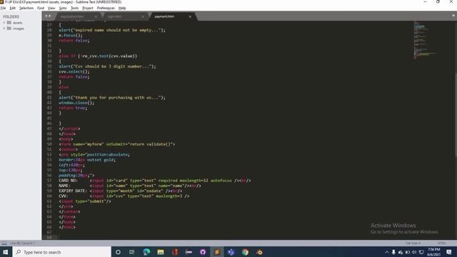 CSE|6th SEM|IP LAB EX 3 Validation Using JavaScript смотреть онлайн