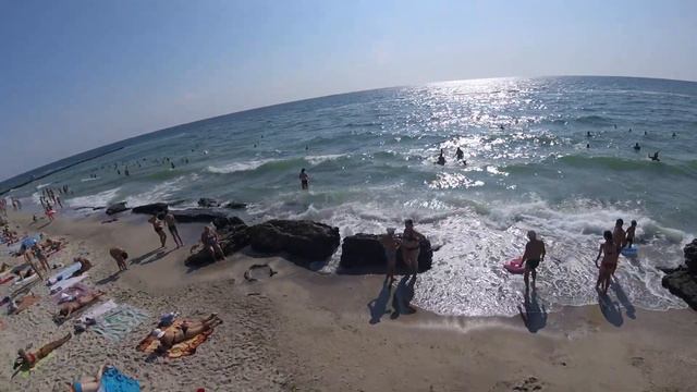 Одесса, пляж "Золотой берег" смотреть онлайн