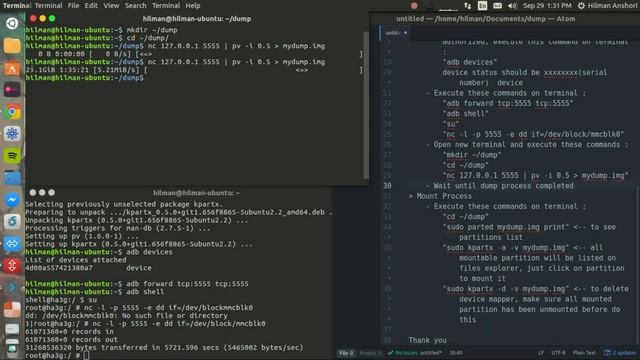 Dump Android eMMC Raw Image and Mount The Partitions Content on Ubuntu смотреть онлайн