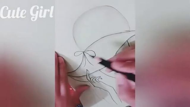 CUTE GIRL (Cap Girl drawing or sketch) 2020 смотреть онлайн