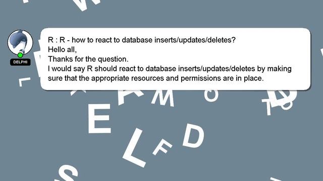 R : R - how to react to database inserts/updates/deletes? смотреть онлайн