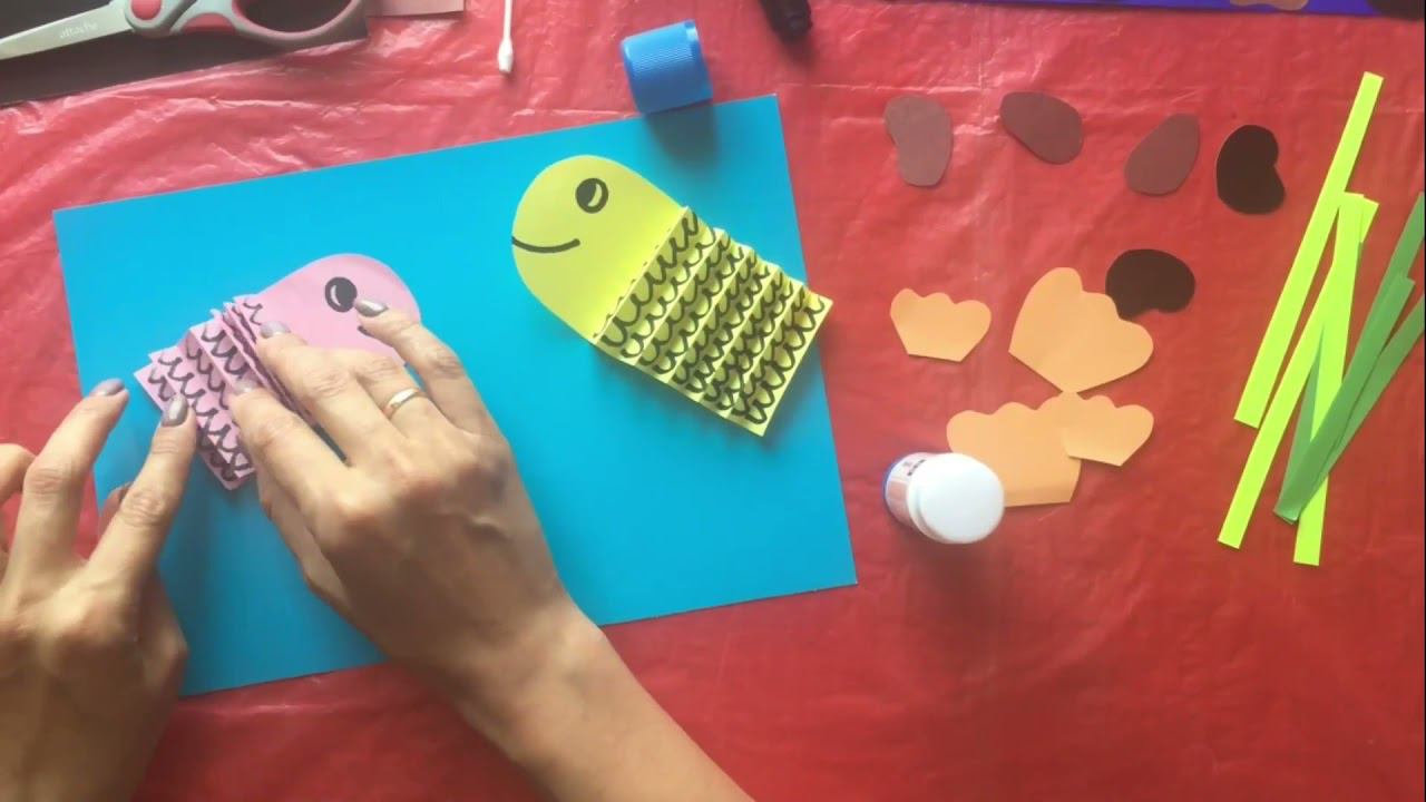 Аппликация "Рыбки" смотреть онлайн