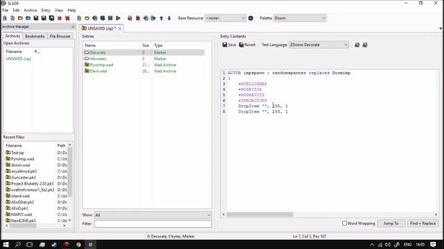 GzDooM Builder/Slade3 Урок 8: Случайные замены actor'ов смотреть онлайн
