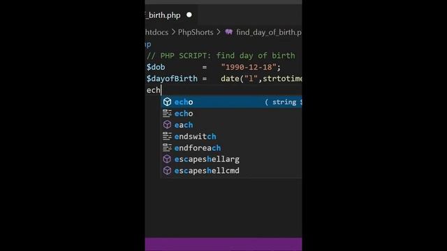 #short : Find day of birth by PHP script смотреть онлайн