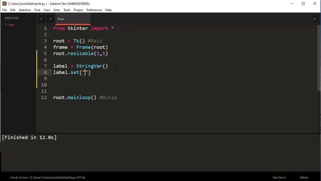 3.Introducción a interfaces gráficas con Tkinter | Widget Label | Código nativo смотреть онлайн