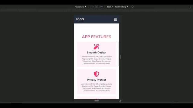 How To Make An ' App Landing Page ' Website Design Using HTML / CSS / JAVASCRIPT - Step By Step смотреть онлайн