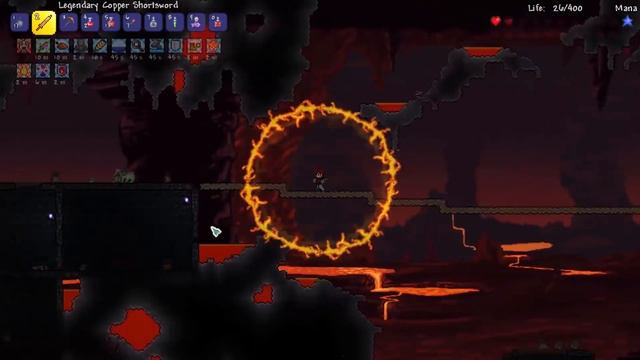 Copper Shortsword vs Wall of Flesh // Terraria смотреть онлайн