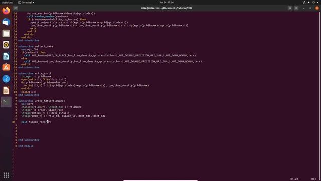 Writing HDF5 files in Fortran tutorial смотреть онлайн