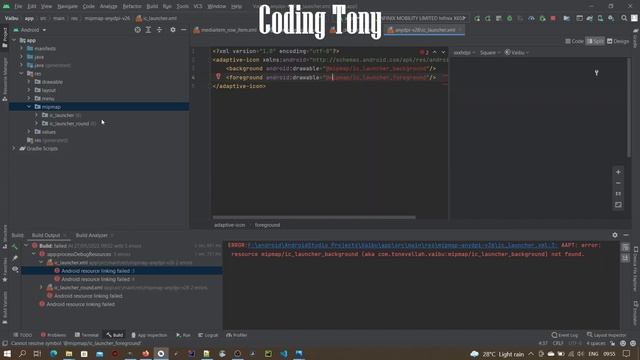 AAPT: error: resource mipmap/ic_launcher_background not found. Very simple must watch смотреть онлайн