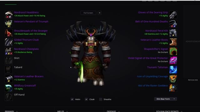 World of Warcraft: Burning Crusade Classic - Feral Druid Tier 5, Frost/Nature Resistance Gear Guide смотреть онлайн
