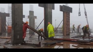 Устройство монолитных колонн, пилонов