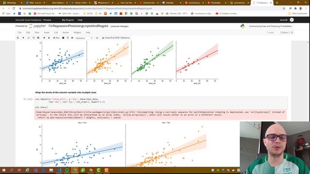 Day 20: Regression Plots Using Lmplot And Regplot смотреть онлайн