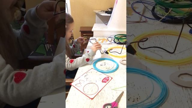Рисуем шляпу 3д ручкой. 3D ручка по трафаретам. смотреть онлайн