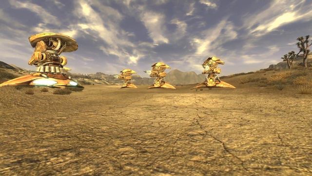 Securitron vs Drone Fallout New Vegas npc battle смотреть онлайн