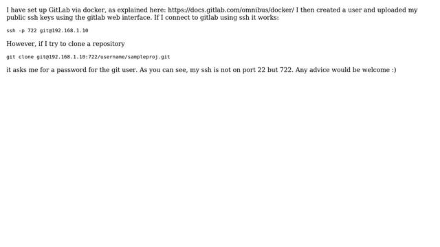 GitLab asks for password on clone via ssh смотреть онлайн