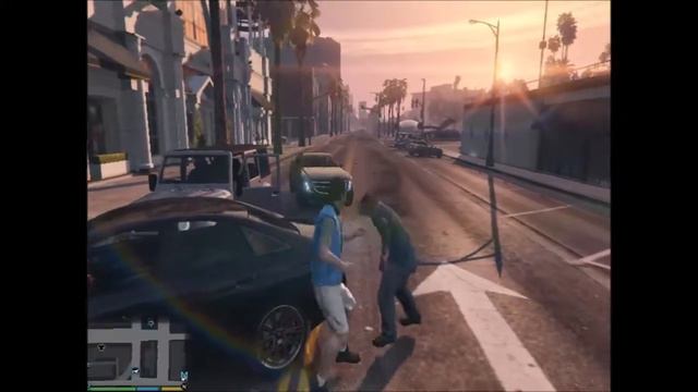gta 5 показываем средний палец прохожим смотреть онлайн