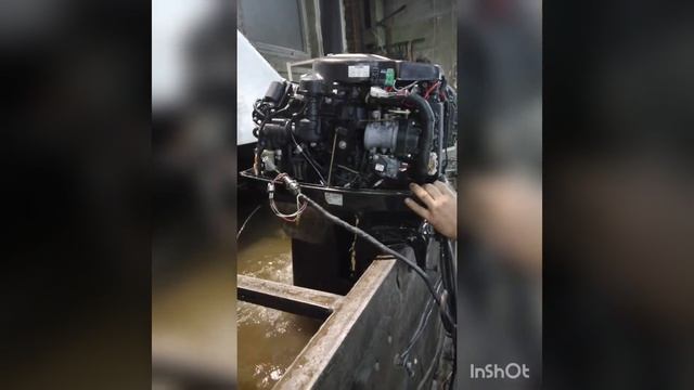 Лодочный мотор Tohatsu MD50A гидроподъем смотреть онлайн