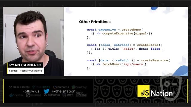 SolidJS: Reactivity Unchained – Ryan Carniato, JSNation 2022 смотреть онлайн