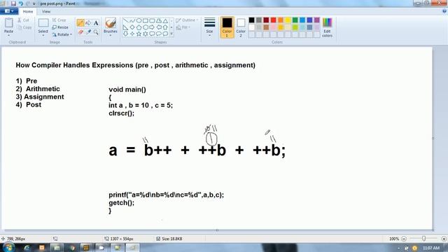 C Language in Hindi Tricky Questions a = b++ + ++b + ++b смотреть онлайн