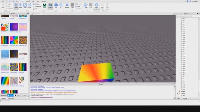 Roblox Studio - How to make Rainbow Brick effect смотреть онлайн