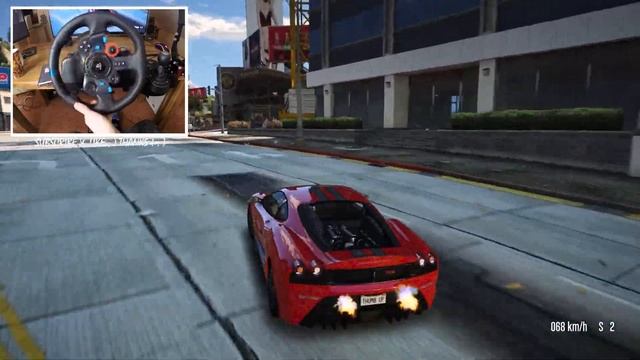 Ferrari F430 Scuderia - GTA V | Logitech G29 ? When GTA VI ? Who waiting? REVIEW смотреть онлайн