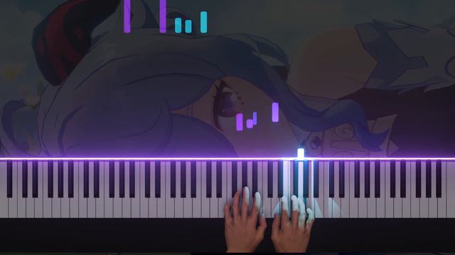 CAN AN AI PLAY DESTLY'S QILIN'S PRANCE?! Genshin Impact Ganyu OST | [Piano Cover] (Synthesia)「ピアノ」 смотреть онлайн